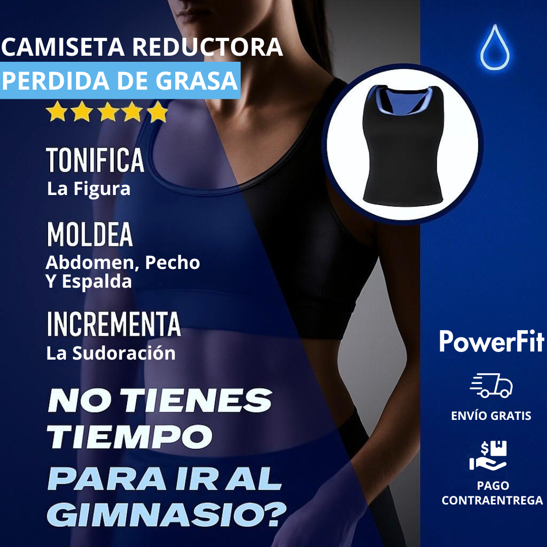 CAMISETA REDUCTORA MUJER l CALIDAD PREMIUM